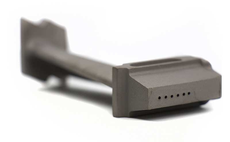 Superalloy Inconel Gas Turbine Blade with Film Cooling Holes