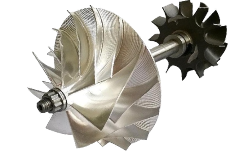 Superalloy Inconel Turbocharger Compressor Wheel and Turbine Wheel Assembly