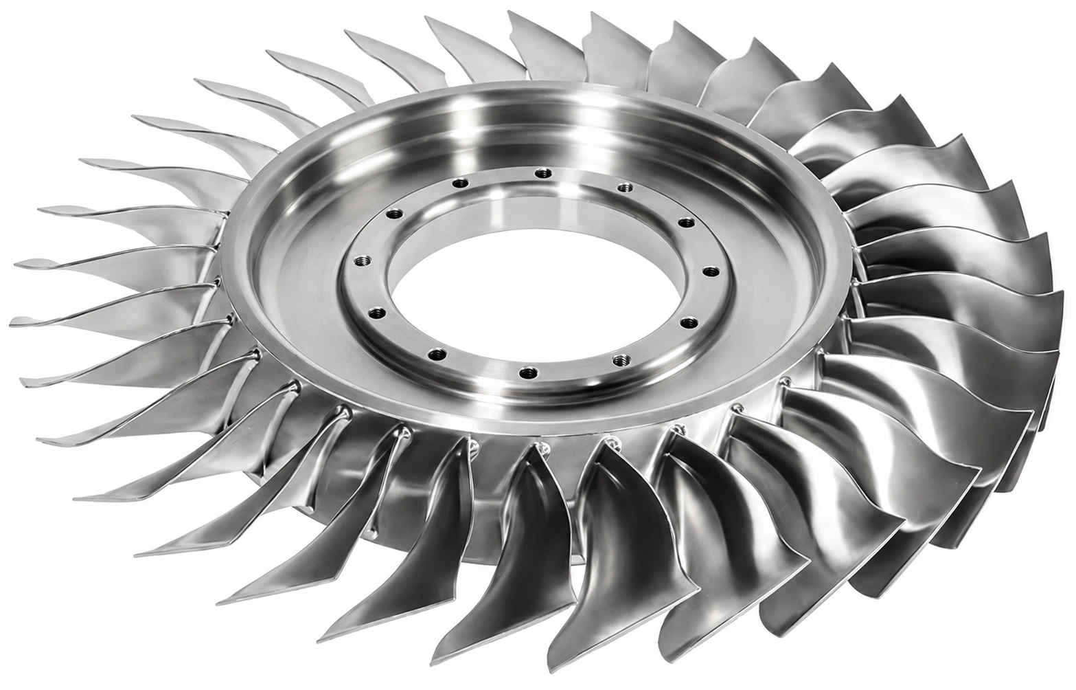 Finished Inconel 718 aerospace turbine component representing high-value superalloy applications
