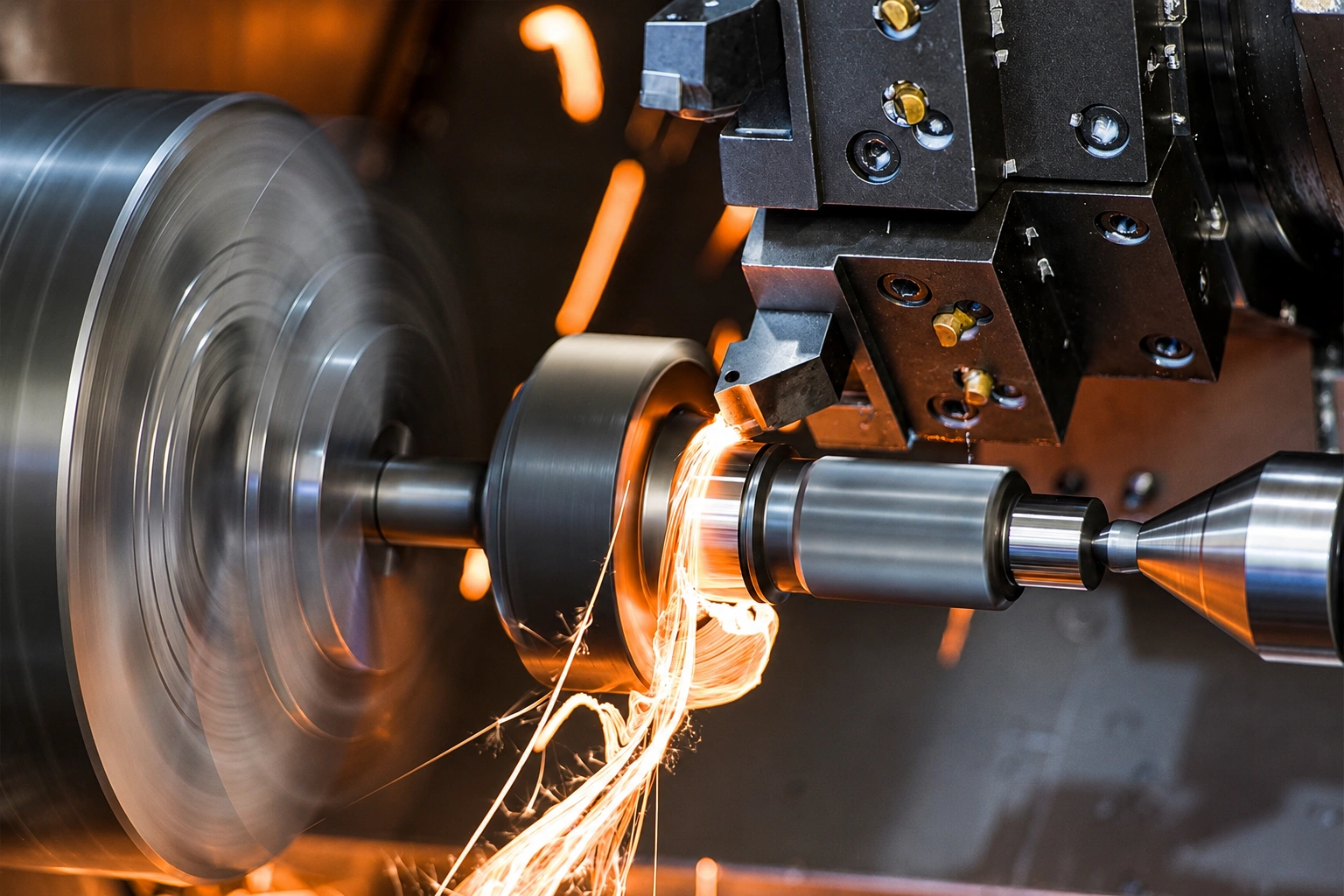 CNC turning of a precision stainless steel shaft